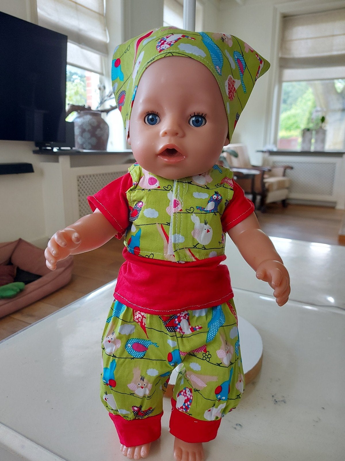 Leuk vogels set baby born pop, Ophalen of Verzenden, Nieuw, Babypop