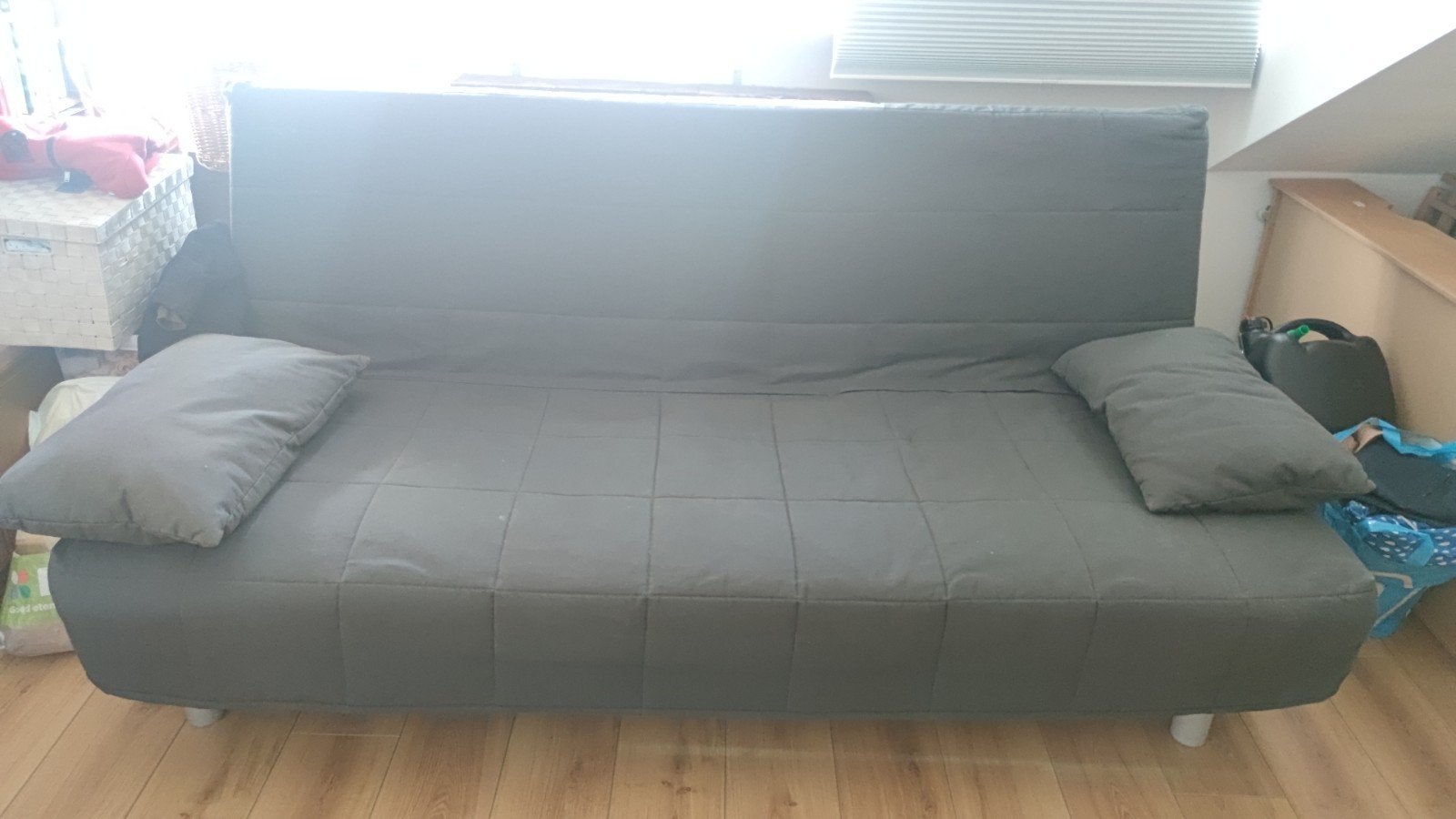 IKEA NYHAMN slaapbank 140x200 met 7cm topper, Ophalen, Gebruikt, Tweepersoons, 140 cm