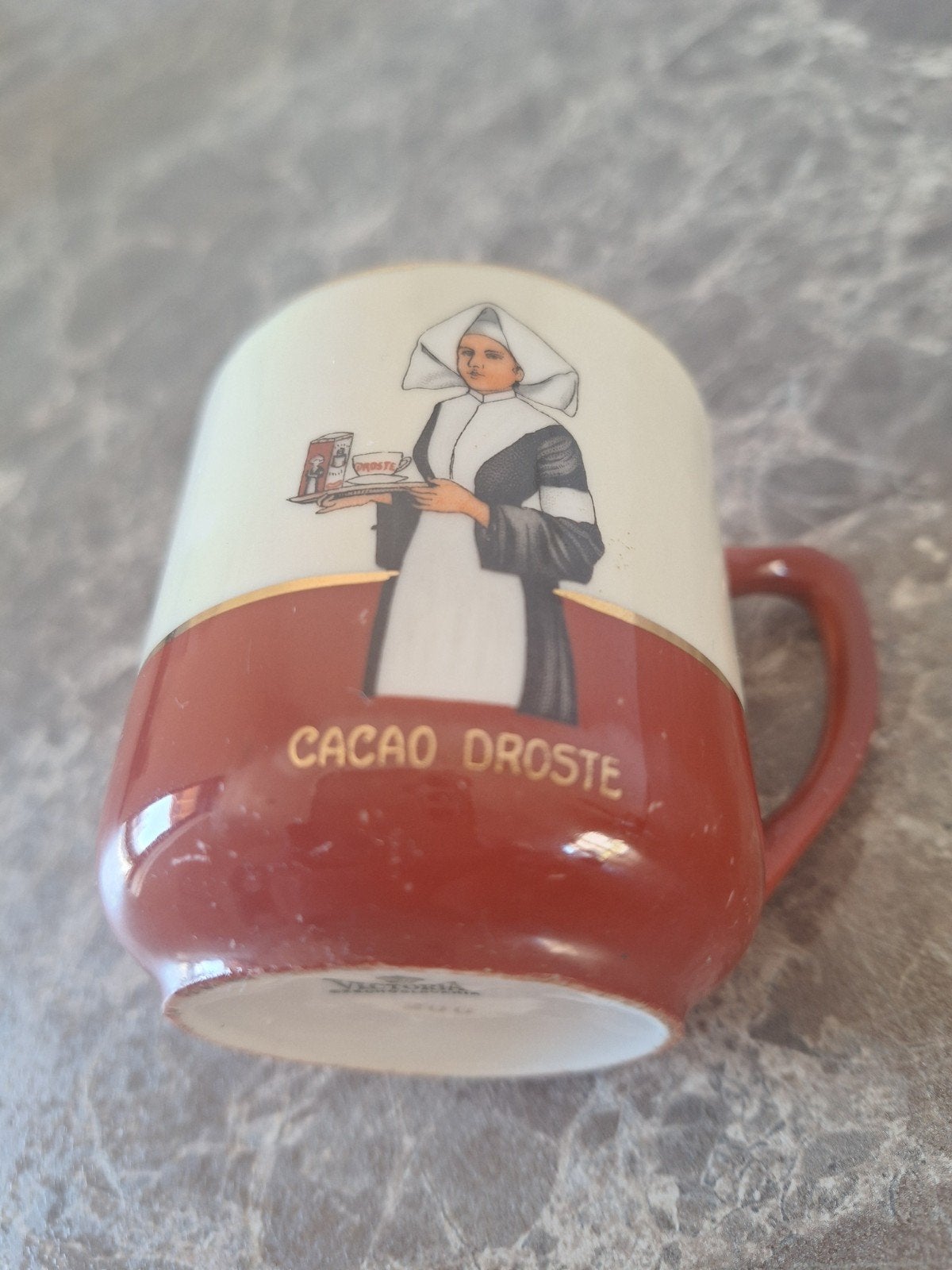 Vintage Droste Cacao Kopje - Victoria Tsjechoslowakije, Antiek en Kunst, Ophalen