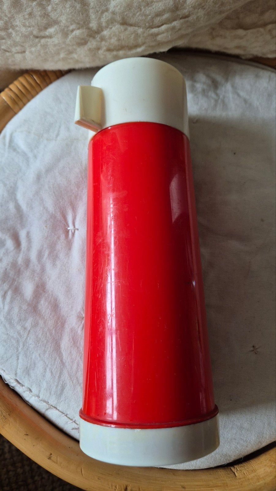 Vintage rode thermosfles niet gebruikt, Ophalen of Verzenden, Overige typen