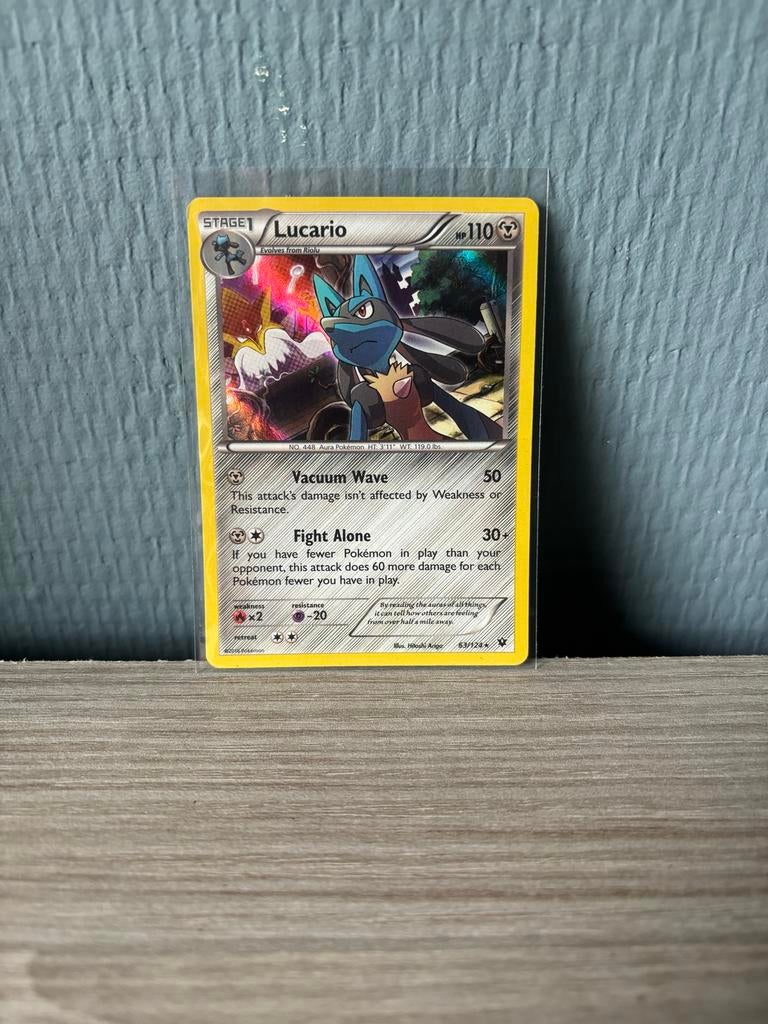 Lucario Pokémon Kaart - Holo, Verzenden, Gebruikt, Losse kaart