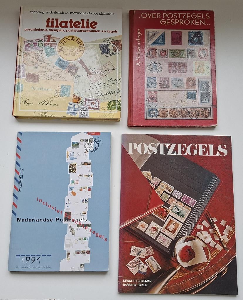 Postzegelboeken 4x, Verzenden, Zo goed als nieuw, Overige onderwerpen