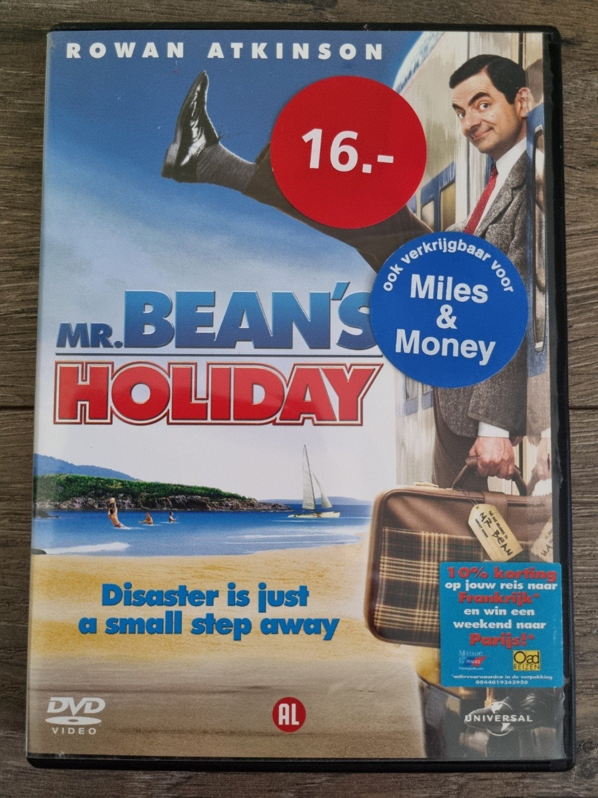 Dvd : Mr. Bean's holiday -- Rowan Atkinson --, Alle leeftijden, Ophalen of Verzenden, Zo goed als nieuw, Actiekomedie