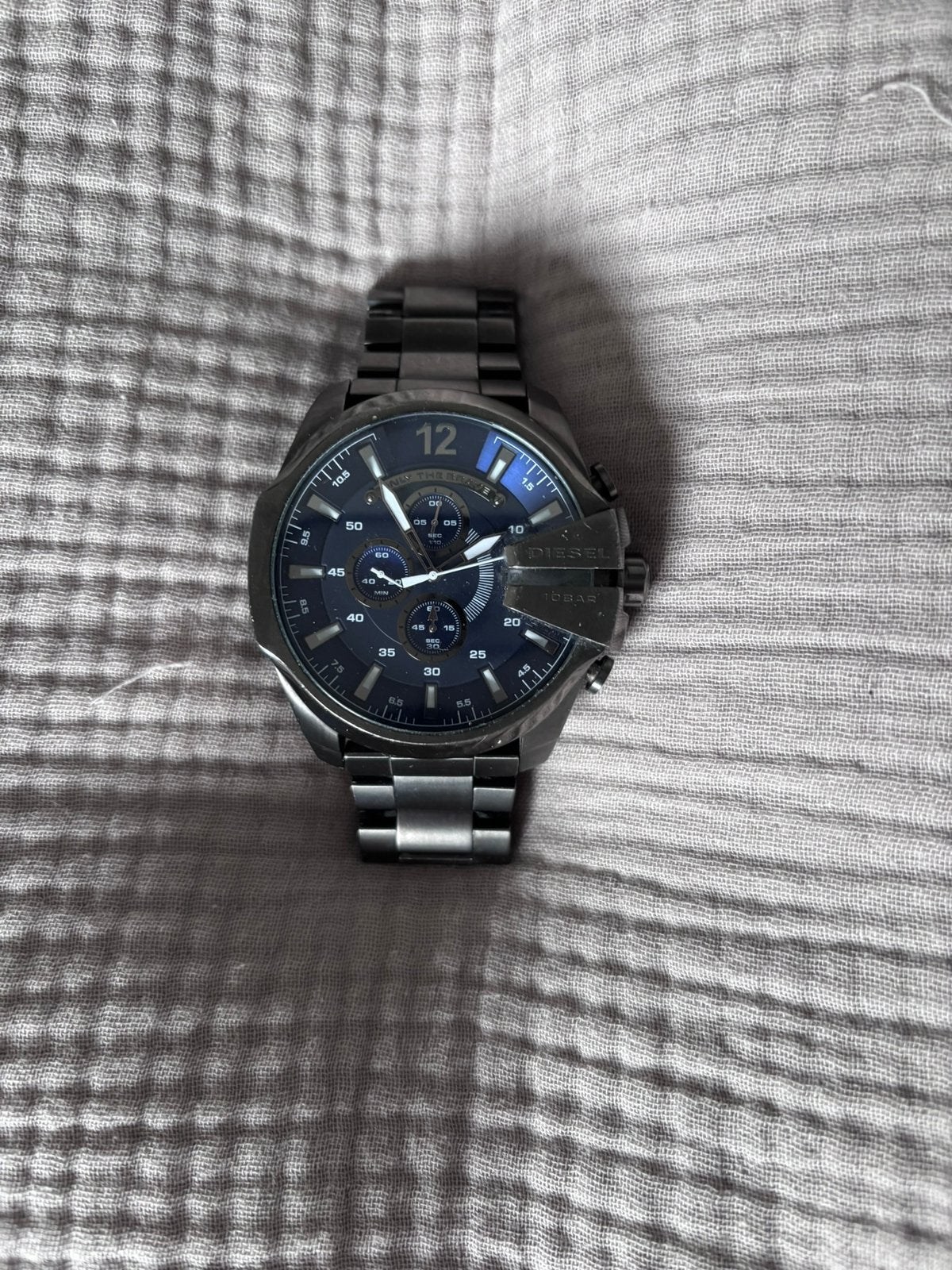 Diesel heren Horloge DZ-4329, Ophalen, Zo goed als nieuw, Staal, Overige merken
