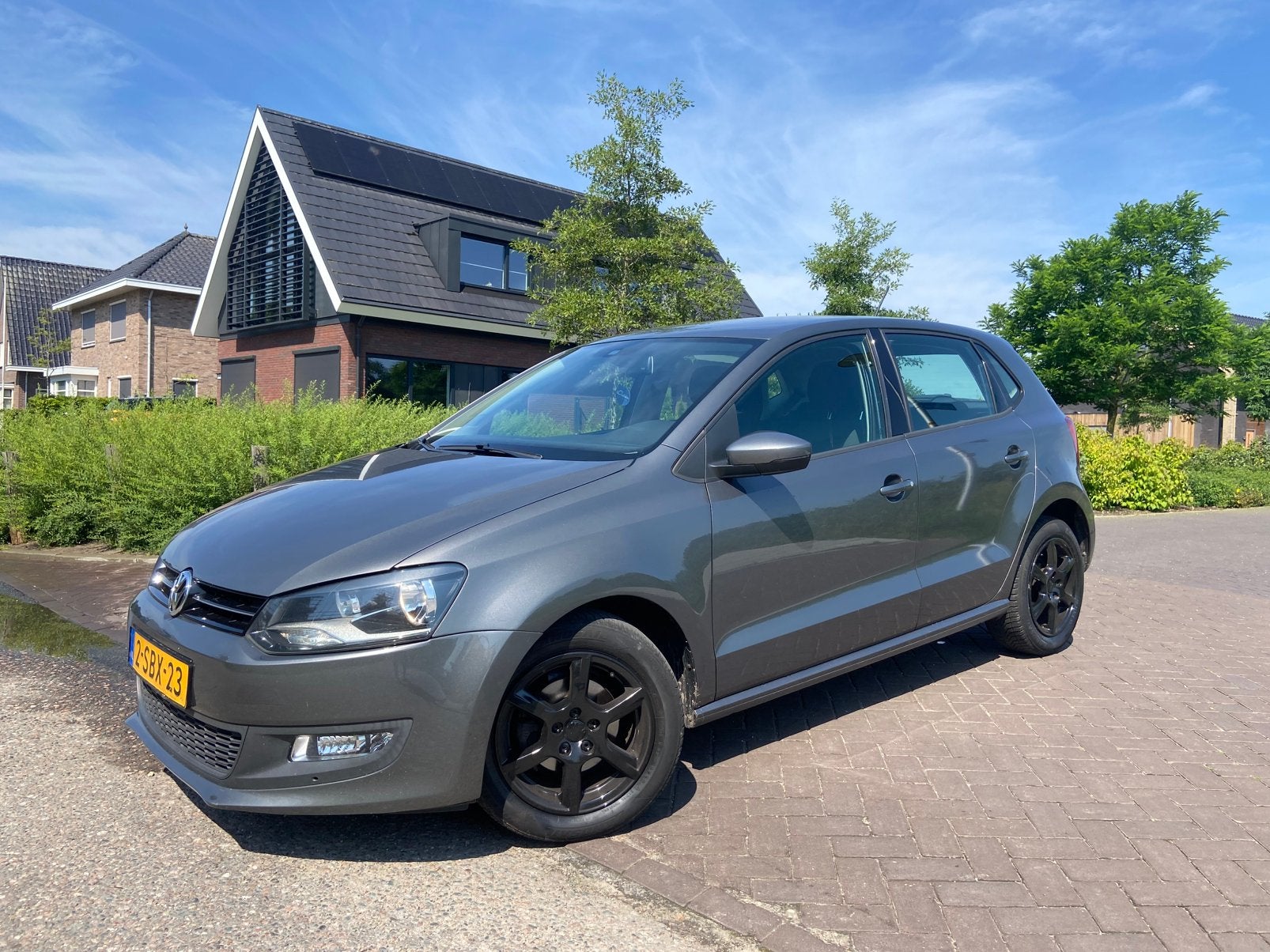 Volkswagen Polo 1.2 TSI cruise parksensor, Voorwielaandrijving, 40 €/maand, 4 cilinders, Origineel Nederlands