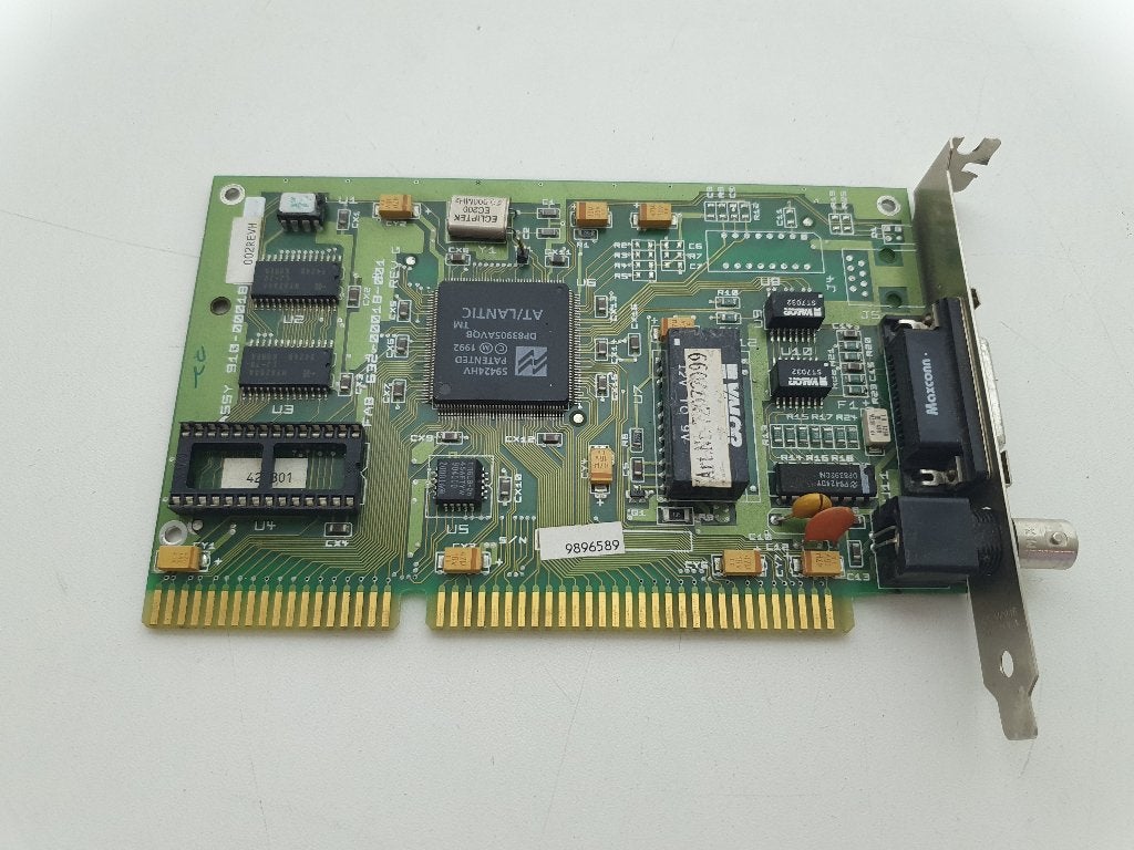 Novell NE2000 Plus ISA Ethernetkaart BNC + AUI, Intern, Gebruikt, ., .