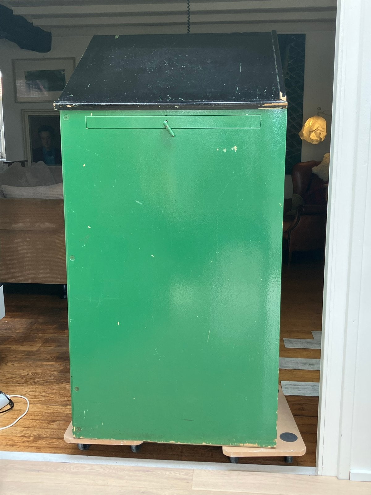Vintage Mahez letterzetterskast - Groen, Industriële Stijl, Ophalen