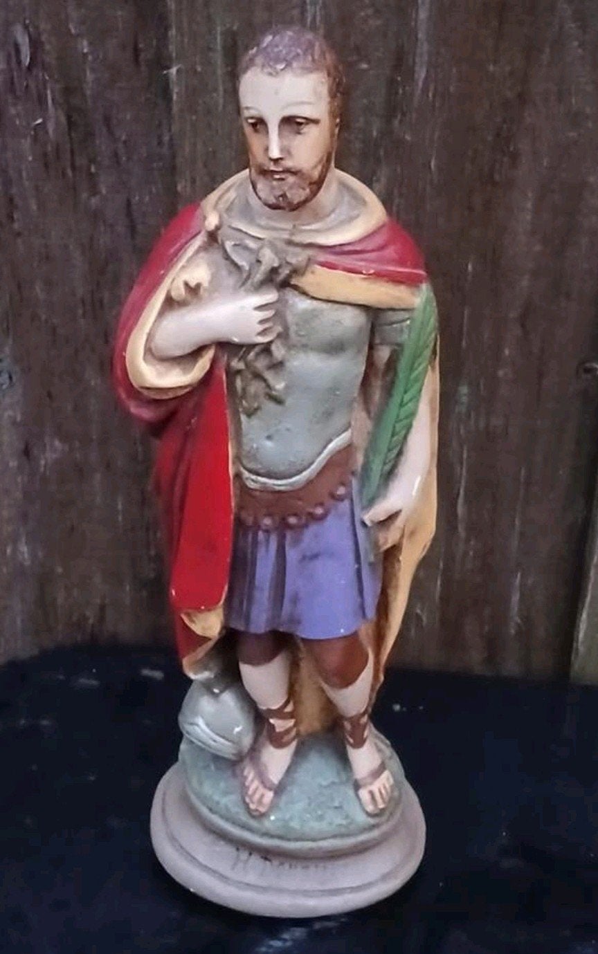 Antiek religieus beeldje H. Donatus, Ophalen of Verzenden