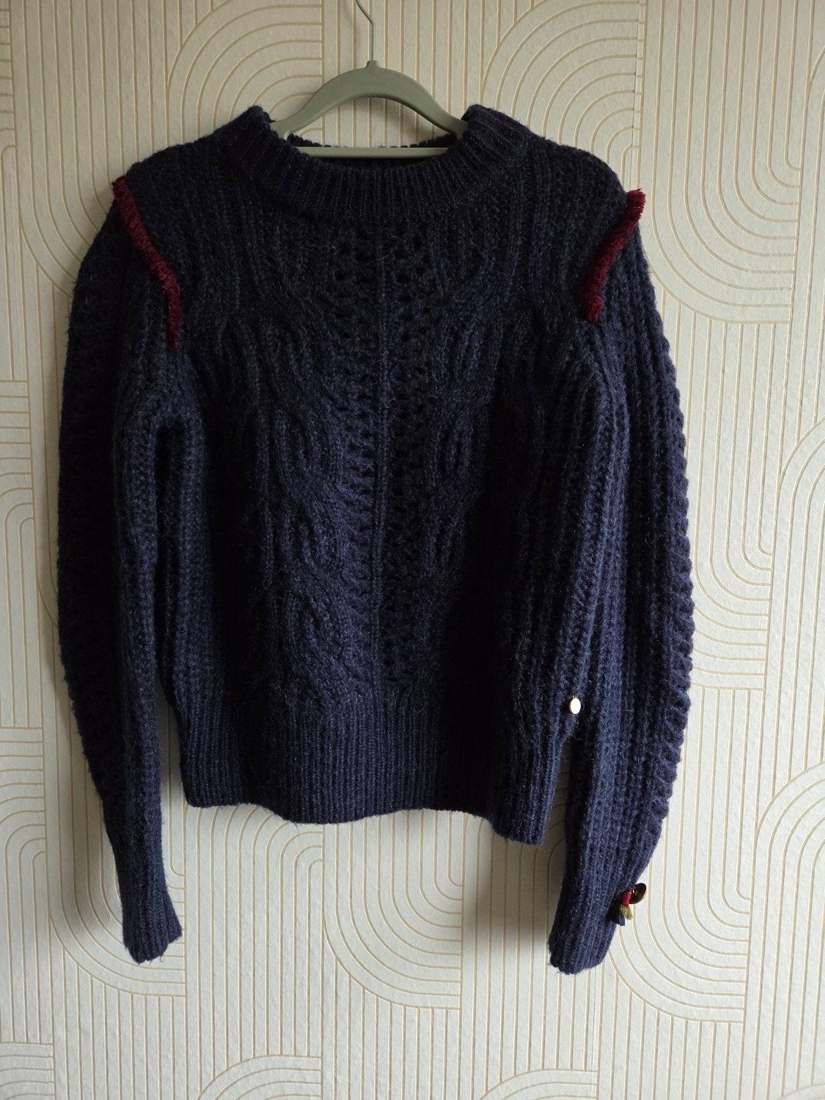 POM Amsterdam gebreide trui met mohair, maat 0 (XS), Kleding | Dames, Onbekend, Zo goed als nieuw, Onbekend, Maat 34 (XS) of kleiner
