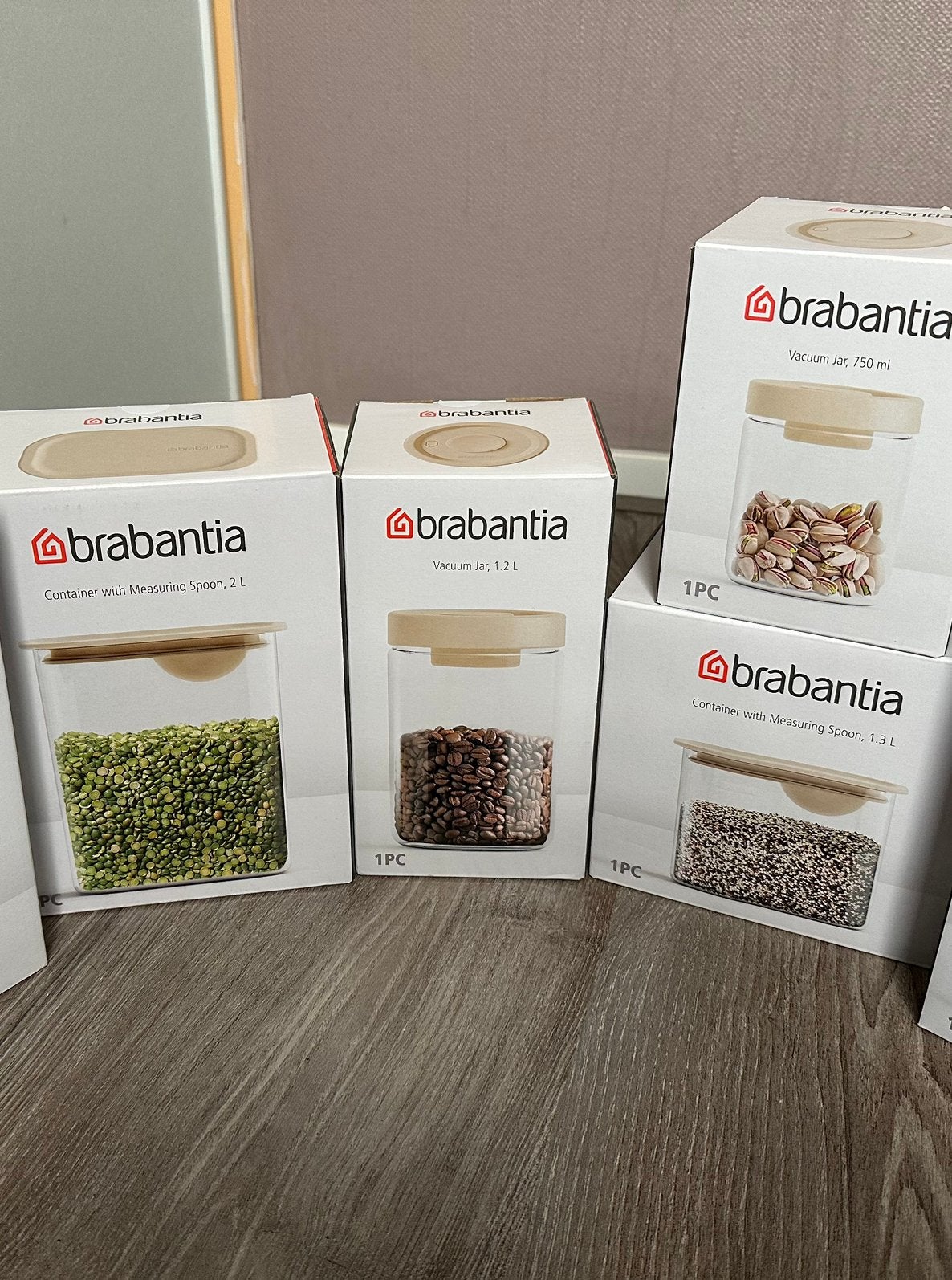 Brabantia voorraadpotten, Kunststof, Nieuw, Ophalen of Verzenden, Voorraadpot