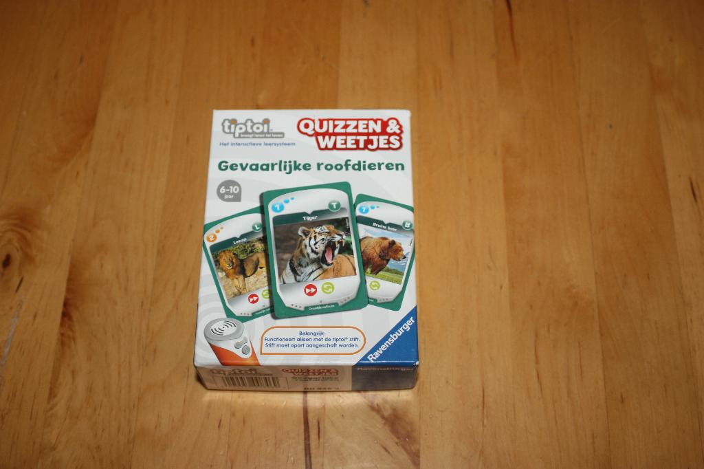 Tiptoi kwartet Quizzen & weetjes gevaarlijke roofdieren, Ophalen of Verzenden, Gebruikt, Ontdekken