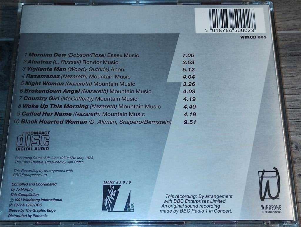 Nazareth - BBC Radio 1 Live In Concert, Ophalen of Verzenden, Zo goed als nieuw
