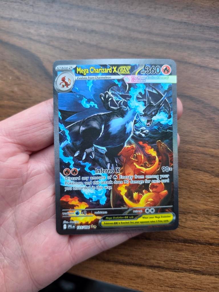 Mega Charizard X EX 125 | Phantasmal Flames, Hobby en Vrije tijd, Verzamelkaartspellen | Pokémon, Ophalen of Verzenden, Nieuw