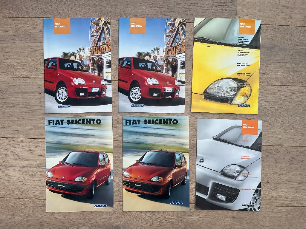 FIAT SEICENTO FOLDERS, Ophalen of Verzenden, Gelezen, Overige merken