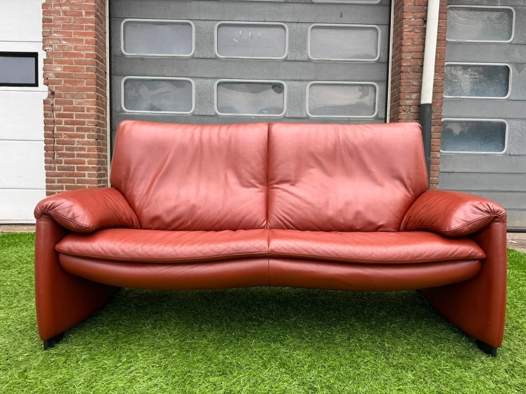 Bankstel Leolux rood design leren bank, Huis en Inrichting, Banken | Bankstellen, Ophalen, Leolux, Geen, Pahest@hotmail.nl
