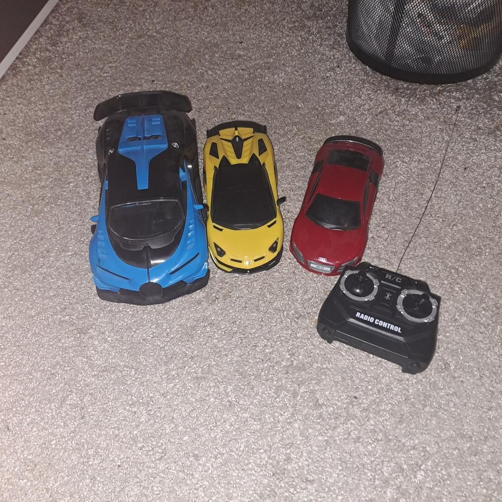 Set van 3 bestuurbare auto's met afstandsbediening, Elektro, Gebruikt, Ophalen of Verzenden, Auto onroad