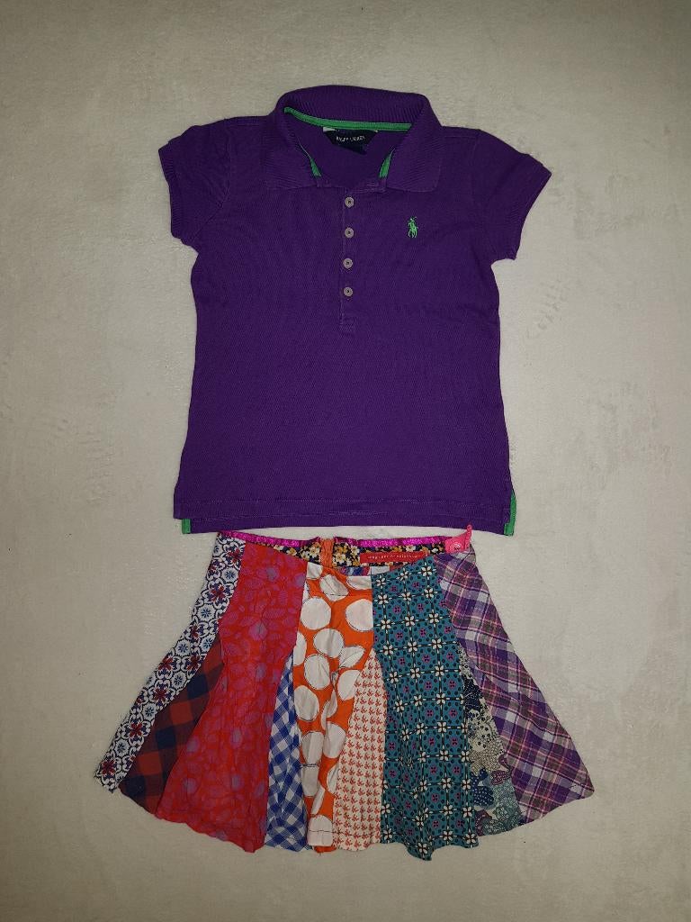 Prachtige paarse RALPH LAUREN polo in maat S/7 (122)., Zo goed als nieuw, Shirt of Longsleeve, Polo Ralph Lauren, Verzenden