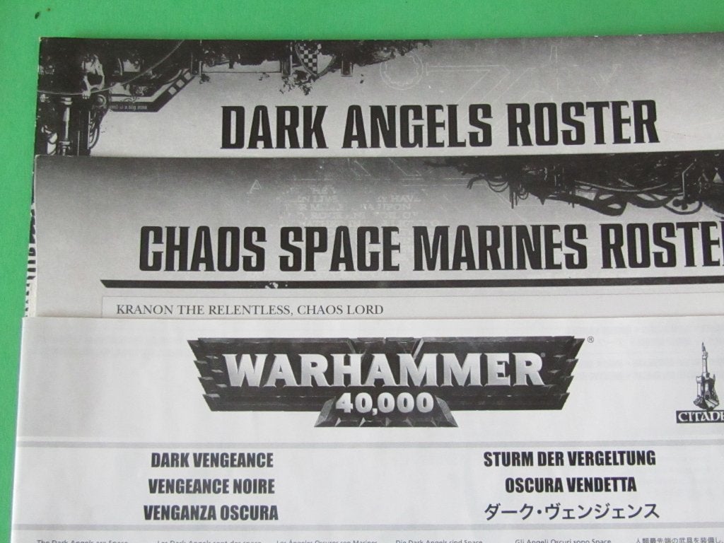 Dark Venegence Ephemera, Verzenden, Zo goed als nieuw, Warhammer 40000, Boek of Catalogus
