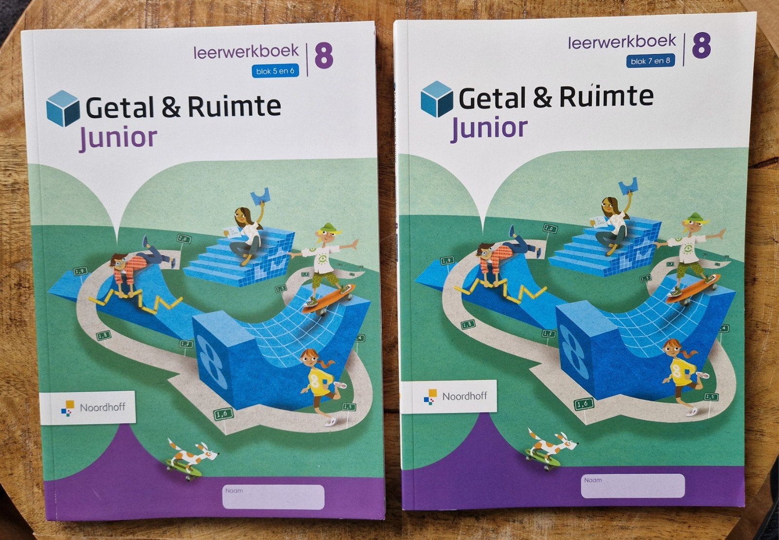 Getal & Ruimte junior leerwerkboek groep 8 (blok 5, 6, 7, 8), Ophalen of Verzenden, Nieuw, Overige niveaus, Noordhoff Uitgevers