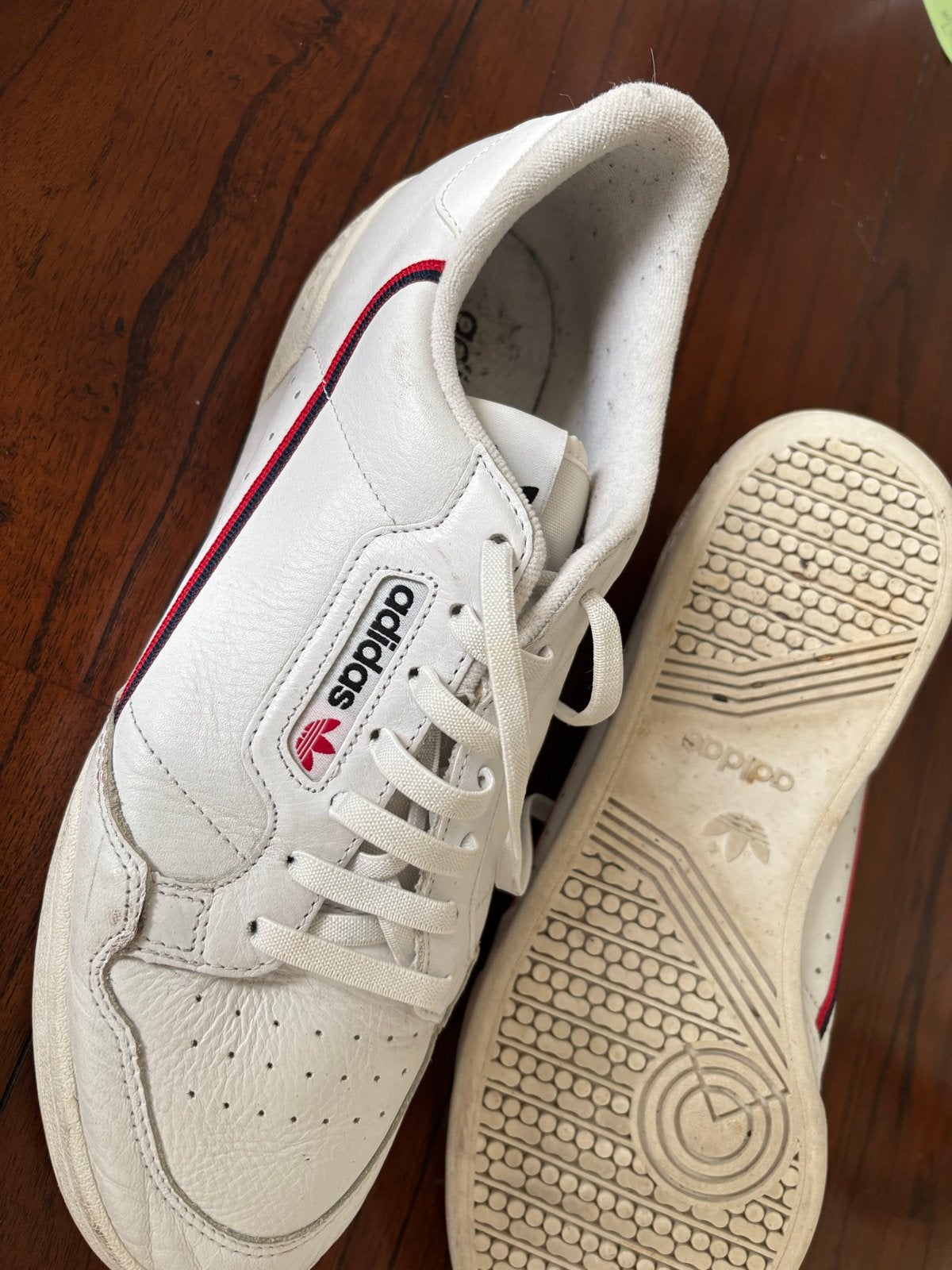Adidas Continental 80 en K-Swiss sportschoenen, Ophalen, Wit, Sneakers of Gympen, Zo goed als nieuw
