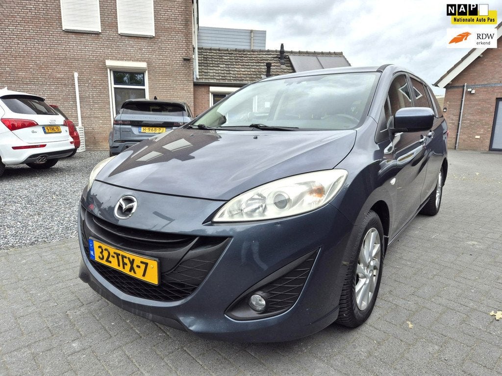 Mazda 5 2.0 TS+ Automaat Clima Cruise 7 Persoons, Auto's, Euro 5, Stof, Gebruikt, Zwart