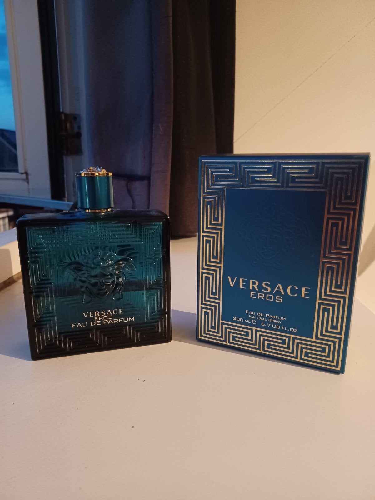 Versace Eros Eau de Parfum 200ml, Ophalen of Verzenden, Gebruikt
