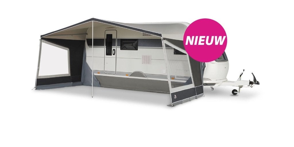 Dorema luifel met stokken, 1x gebruikt, Ophalen, Nieuw