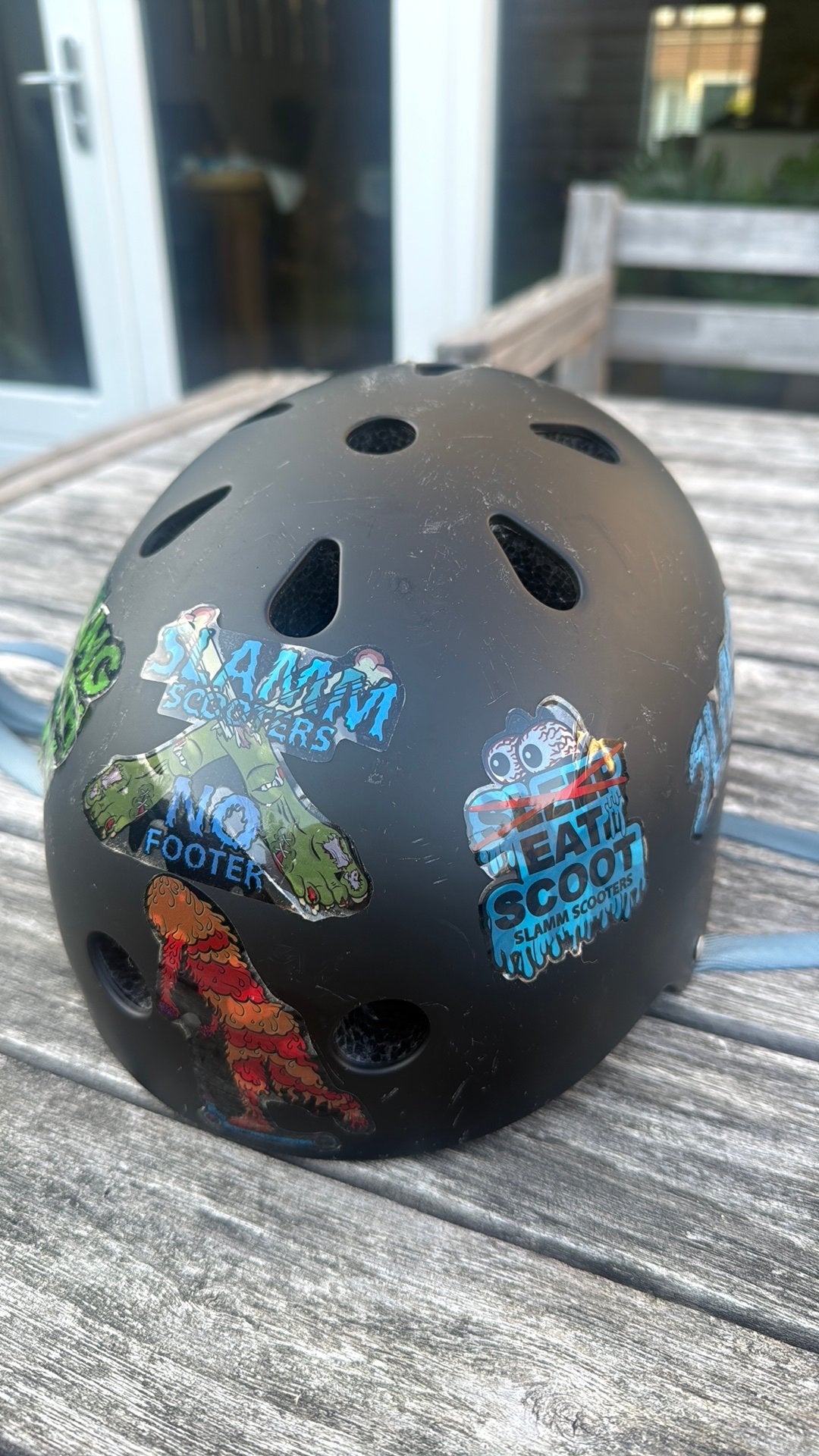 Slamm scooters helm, Ophalen of Verzenden, Gebruikt, Skateboard