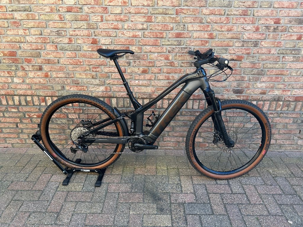 TREK E-MTB POWERFLY FS7 GEN 2 MAAT L MAT DINSTER BLACK, Gebruikt, Ophalen of Verzenden, Info@trekbikes.com, Trek