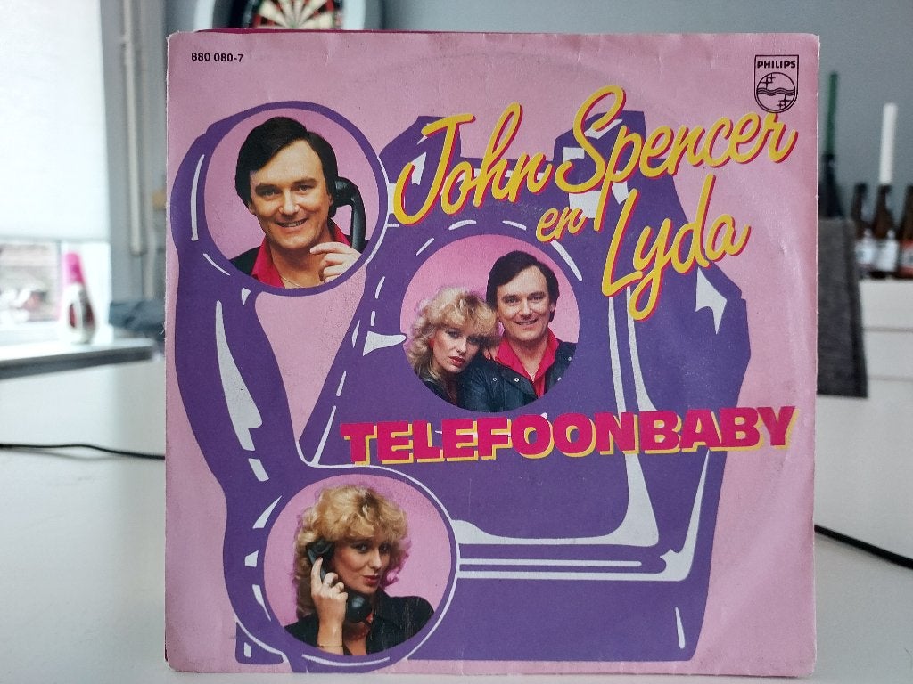 7" Single John Spencer En Lyda - Telefoonbaby / Voor Jou, Ophalen of Verzenden, Gebruikt, Pop