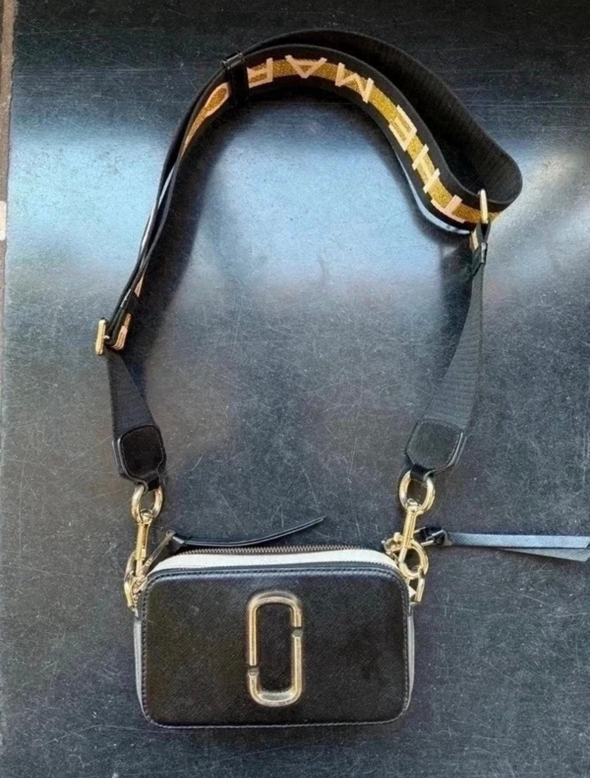 Marc Jacobs Snapshot Crossbody Tas Zwart, Ophalen of Verzenden, Zo goed als nieuw, Zwart, Schoudertasje