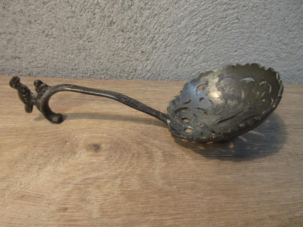 Antieke opengewerkte lepel, Ophalen of Verzenden