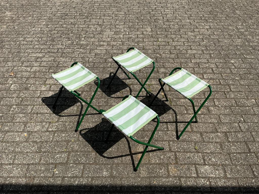 4 opklap krukjes groen/wit (ikea) zo goed als nieuw., Ophalen of Verzenden, Zo goed als nieuw