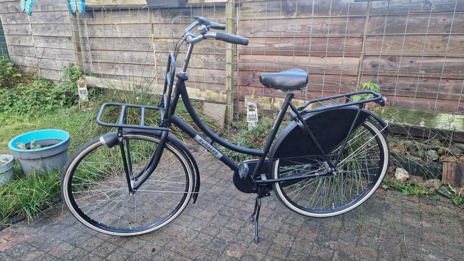 Burgers Pickup Transportfiets Dames 3 Versnellingen, Terugtraprem, Gebruikt, Versnellingen, 50 tot 53 cm