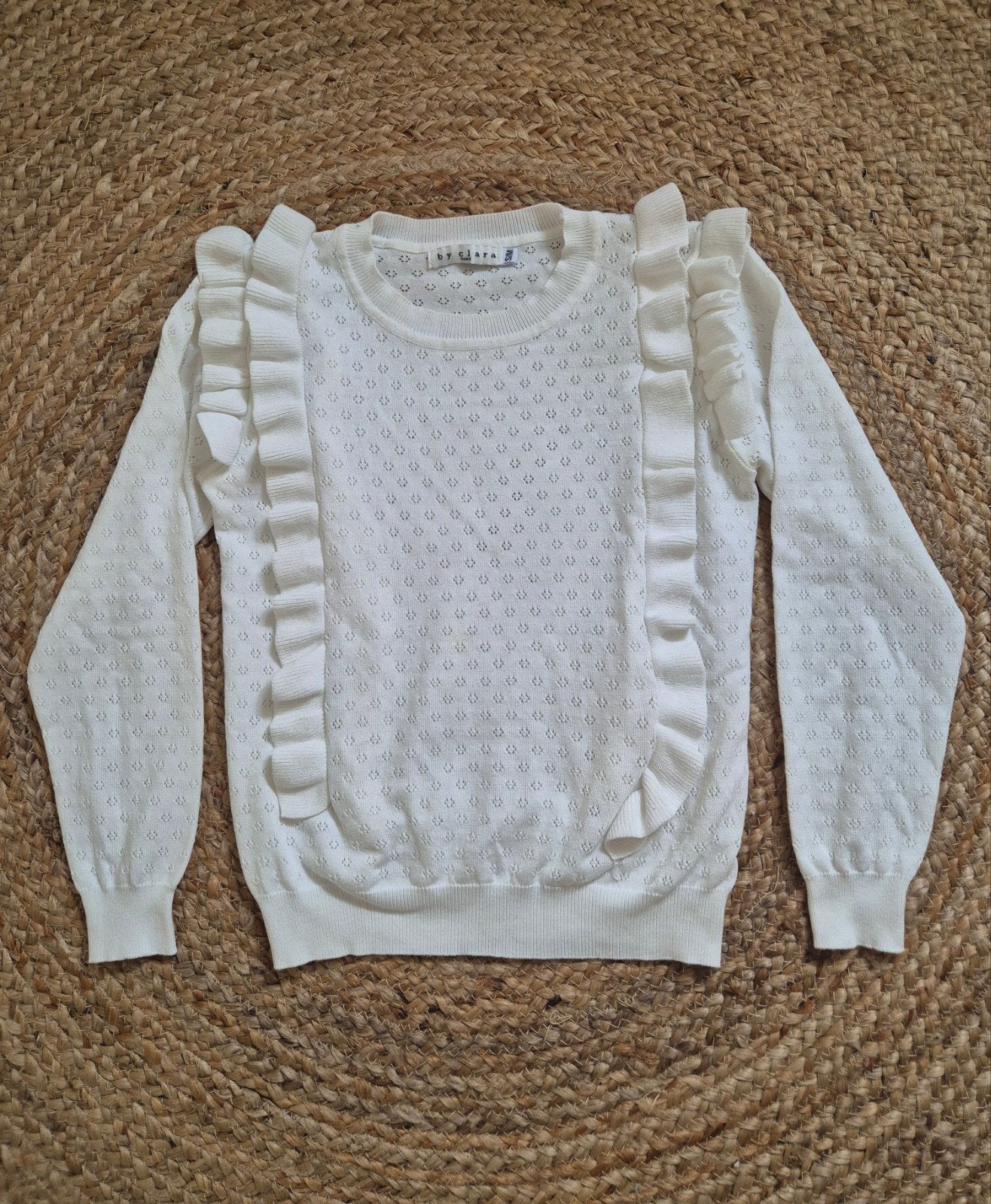 Nieuw leuk broderie wit truitje maat S/M, Ophalen of Verzenden, Nieuw, Maat 38/40 (M), Wit