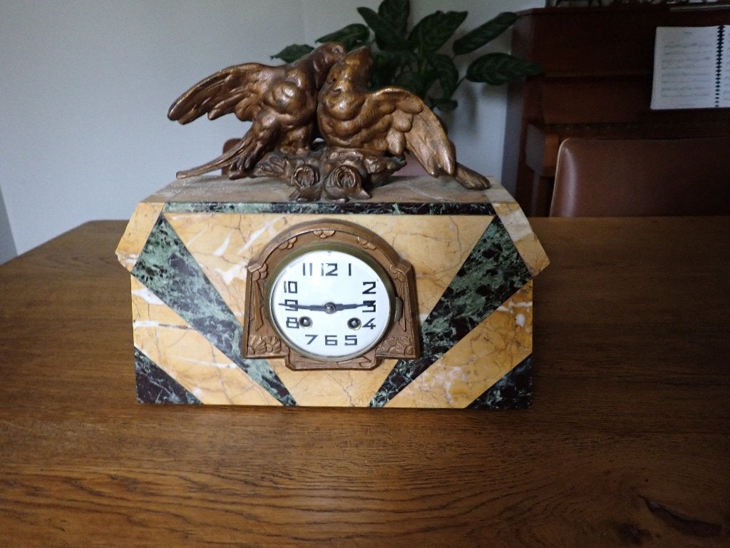 Art deco klok, Ophalen of Verzenden