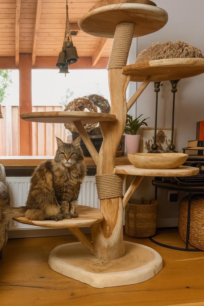 Houten Krabpaal | Krabmeubel | Krabboom | Krabpaal, Dieren en Toebehoren, Katten-accessoires, Ophalen, Nieuw