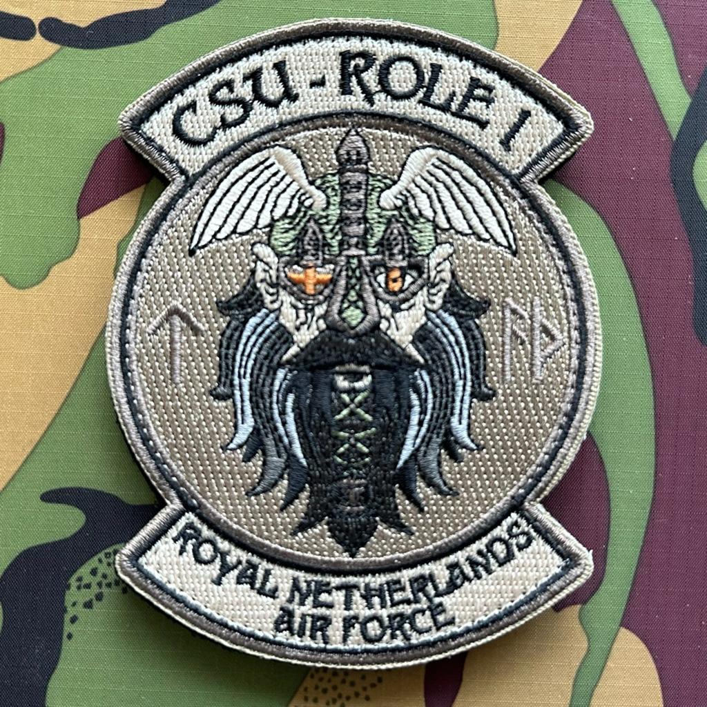 Patch RNLAF CSU-Role 1, Ophalen of Verzenden, Luchtmacht, Nederland, Embleem of Badge