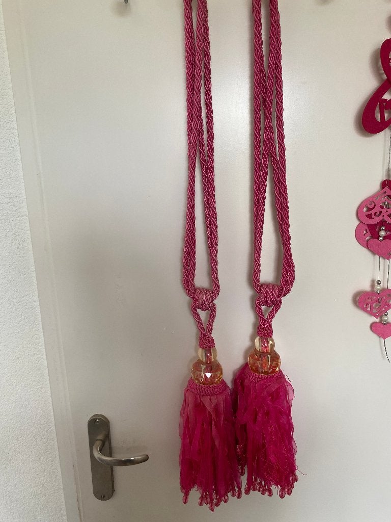 GORDIJN EMBRASSES ROZE PLUSSSSSSS, Overige materialen, Verzenden, Nieuw, Roze