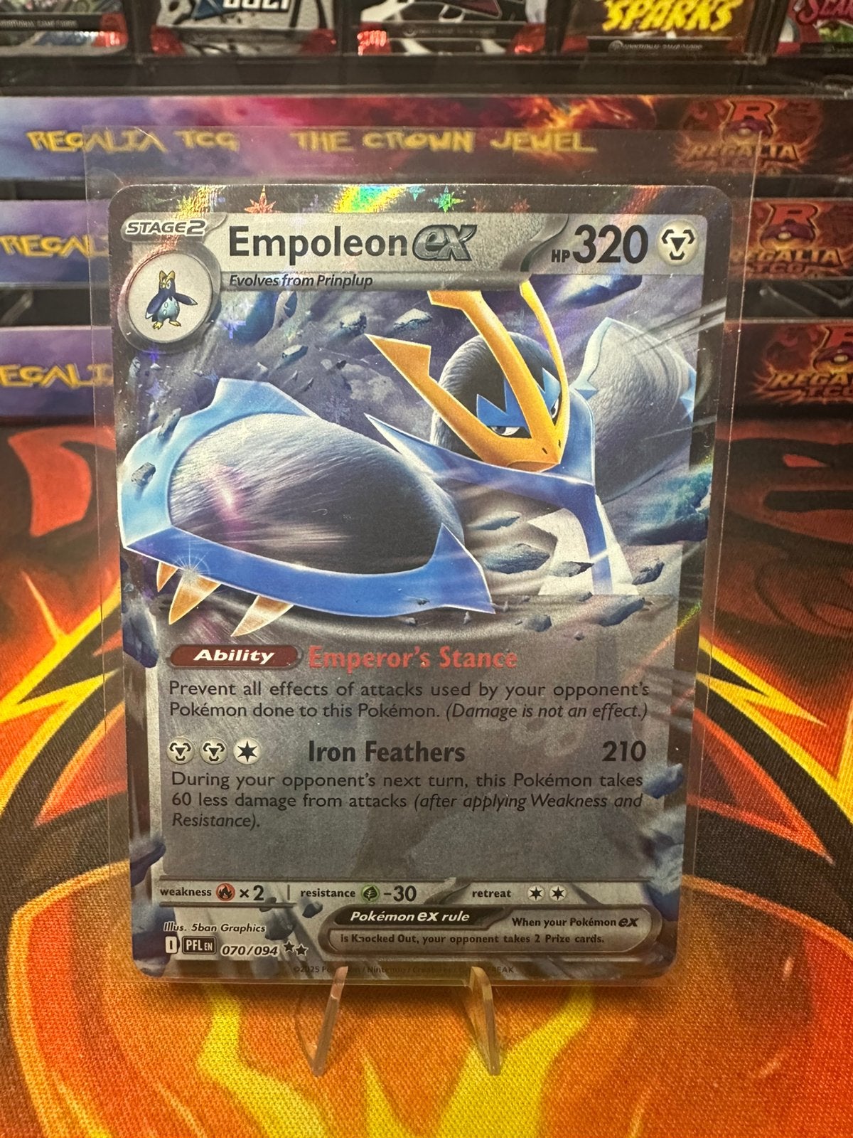 Empoleon ex (PFL 070) Phantasmal Flames, Ophalen of Verzenden, Zo goed als nieuw, Losse kaart, Foil