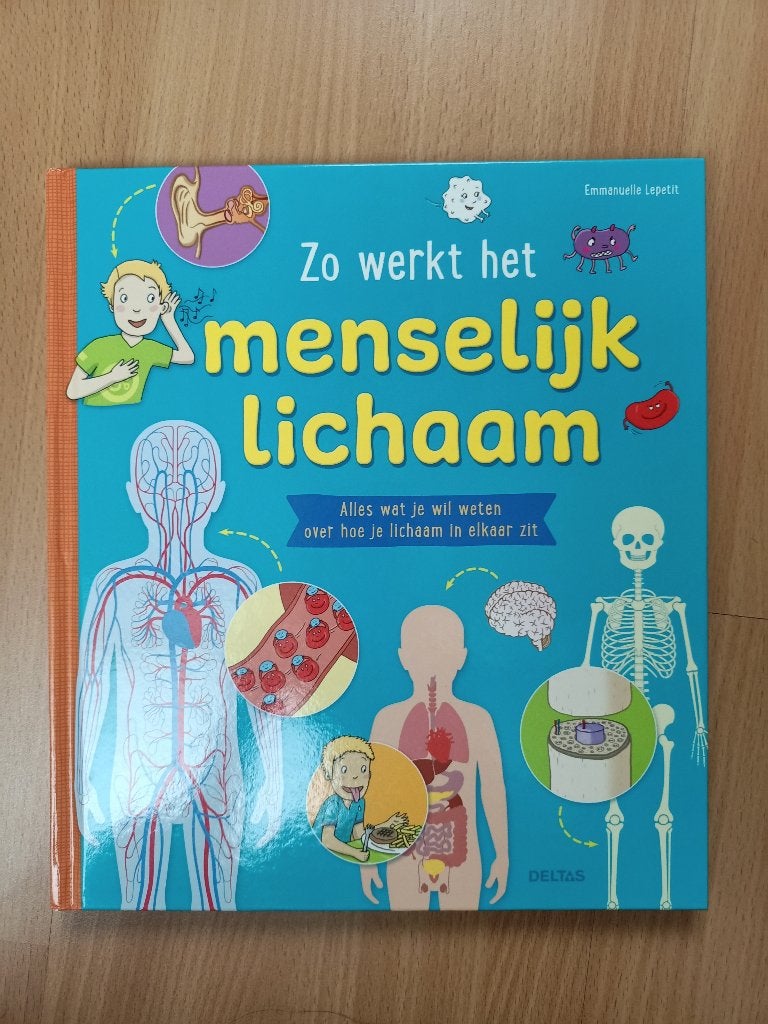 boek - Zo werkt het menselijk lichaam, Boeken, Kinderboeken | Jeugd | onder 10 jaar, Ophalen, Zo goed als nieuw, Emmanuelle Lepetit