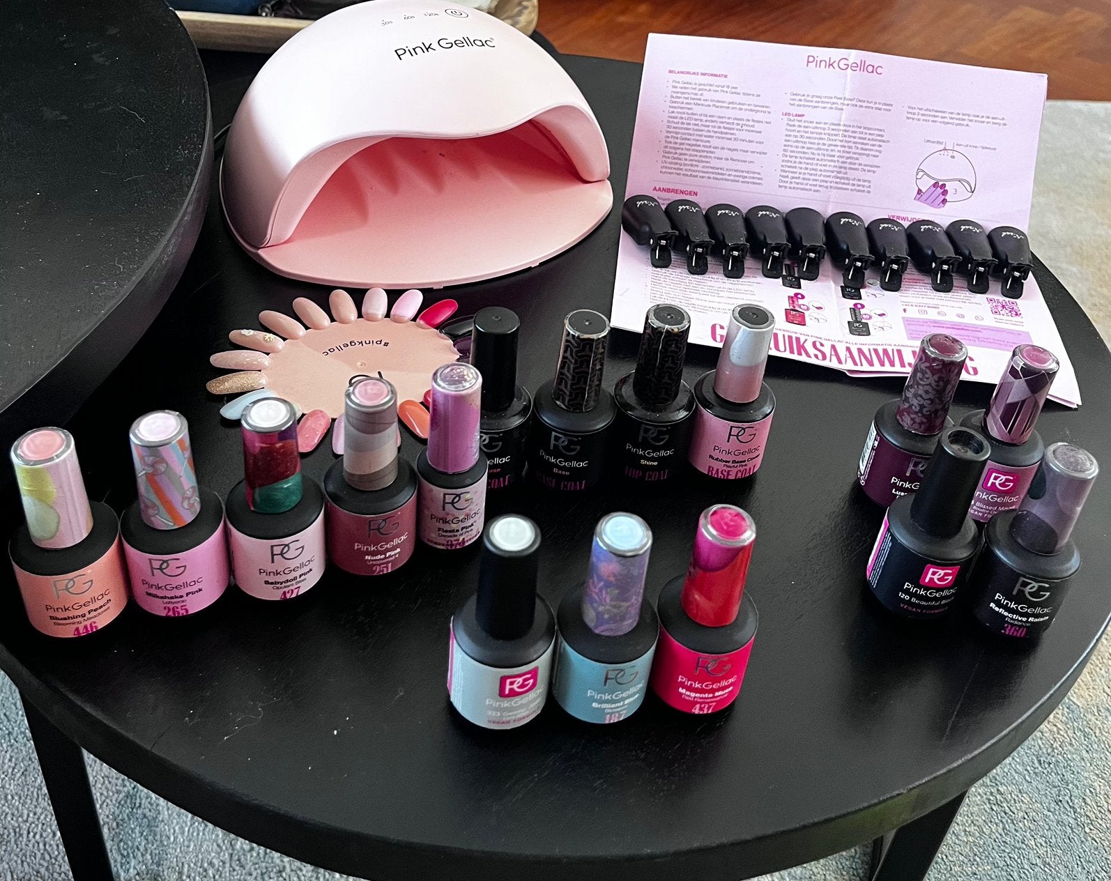 Pink Gellac set, Overige kleuren, Ophalen of Verzenden, Zo goed als nieuw, Handen en Nagels