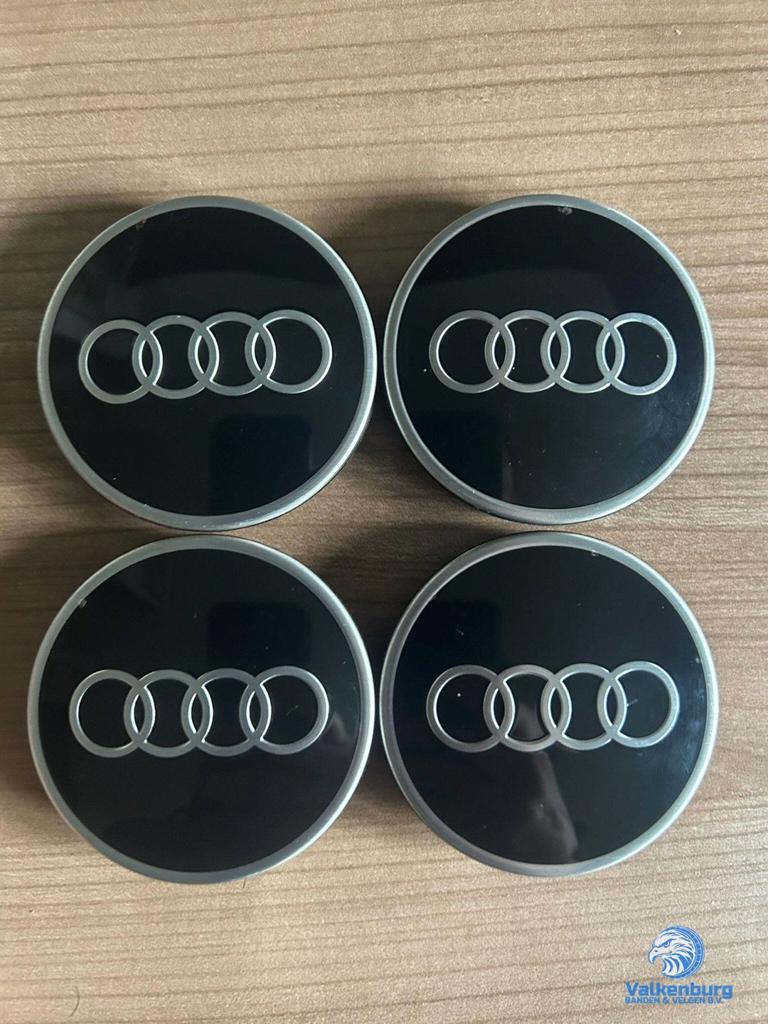 ORIGINELE Audi Sport naafkap naafdop set zwart, Auto diversen, Wieldoppen, Gebruikt, -, Verzenden, -