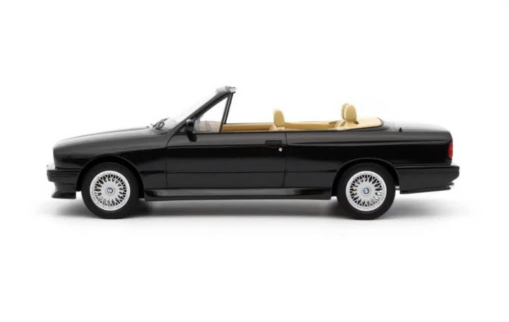 BMW E30 M3 Cabrio '89 Zwart Metallic OTTO MOBILE 1/18 OT1012, Verzenden, Nieuw, Auto, OttOMobile