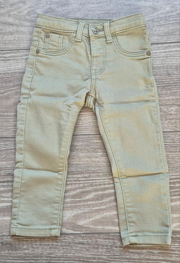 Stoere groene Hema broek maat 86, Broekje, Jongetje of Meisje, Ophalen of Verzenden, Zo goed als nieuw