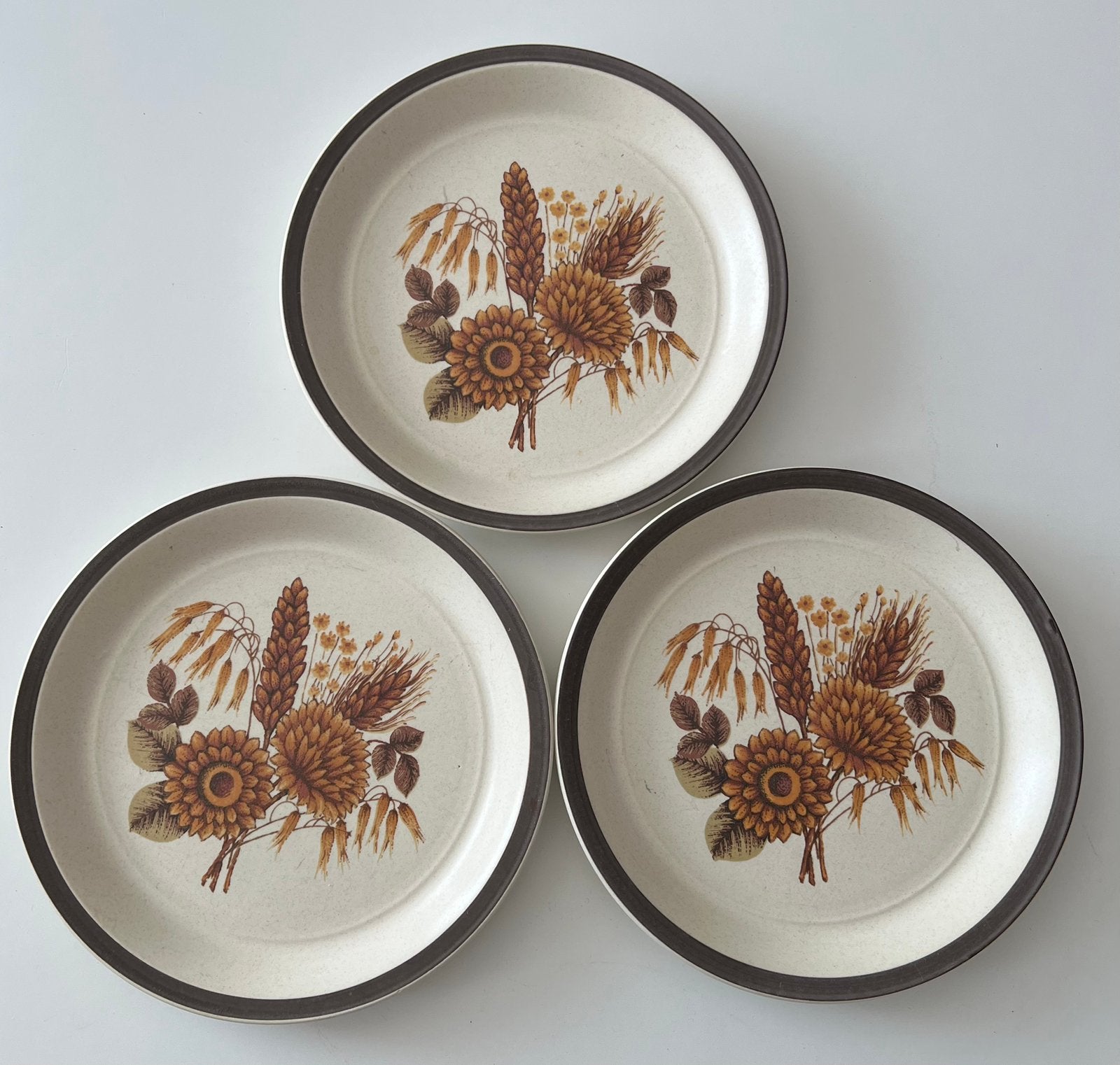 3 keramische borden Heather,  Doverstone,  Staffordshire, Huis en Inrichting, Keuken | Servies, Keramiek, Ophalen of Verzenden
