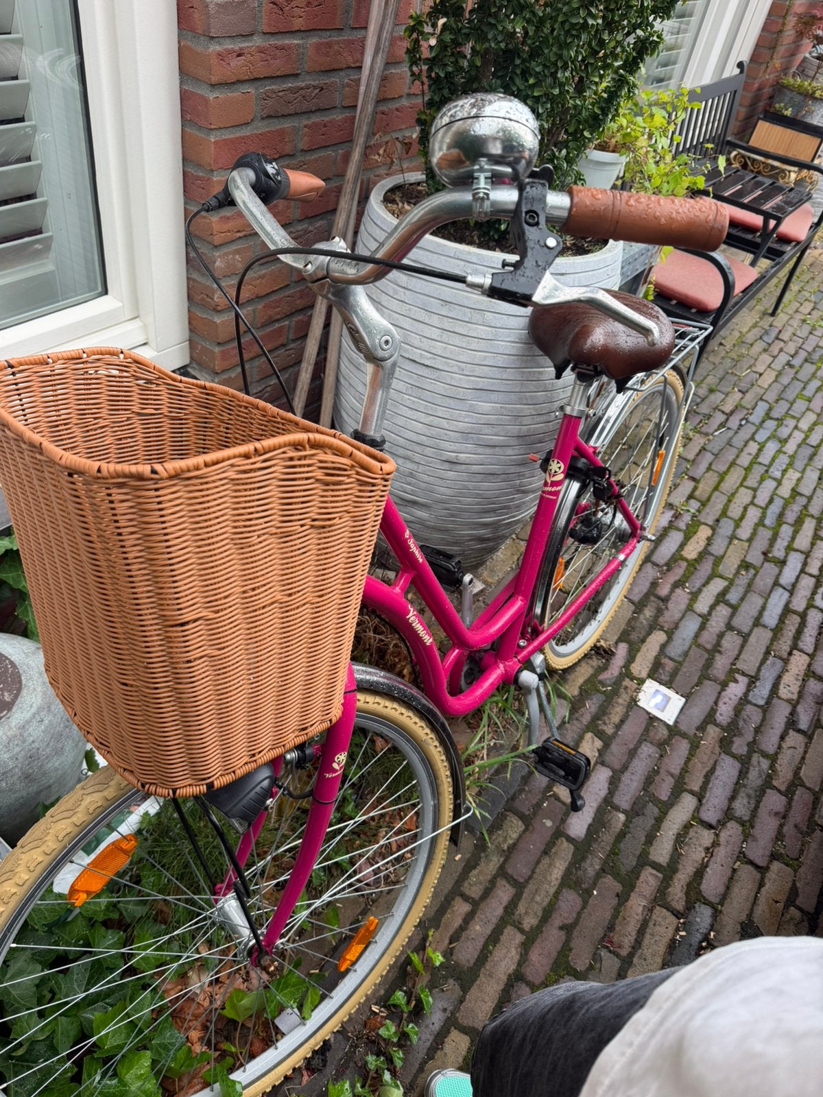 Meisjes fiets roze, Fietsen en Brommers, Ophalen, Zo goed als nieuw, 26 inch of meer