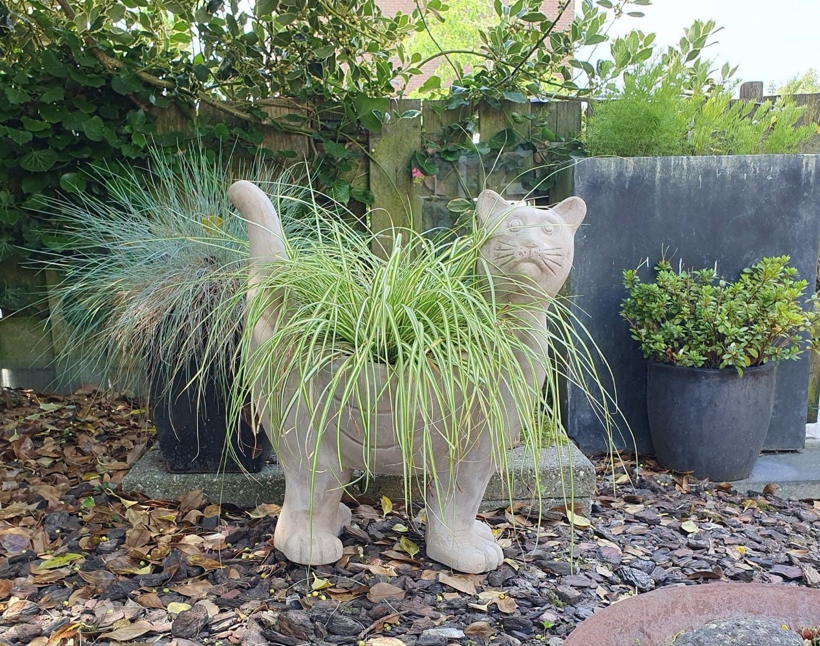 Deco kat pot ( terracotta ), Ophalen, Nieuw, Balkon, Overige vormen