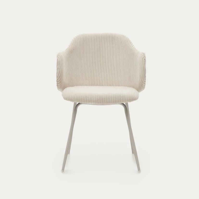 Kave Home Eetkamerstoel Yunia Beige 4 stuks, Overige kleuren, Nieuw, Ophalen of Verzenden, Eén