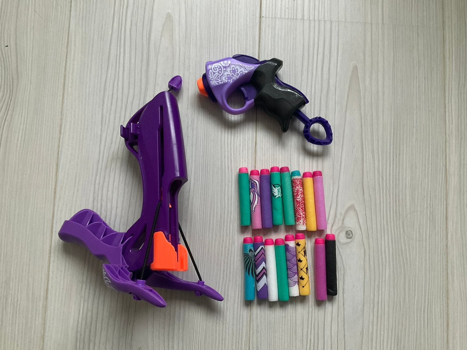 Nerf rebelle pistool en kruisboog, Kinderen en Baby's, Ophalen of Verzenden, Gebruikt